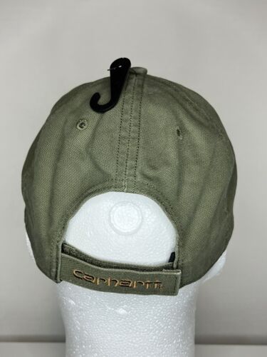 Authentic Carhartt Odessa Men's Olive Green Adjustable Cap Hat NWT Gift Hat - Picture 4 of 9