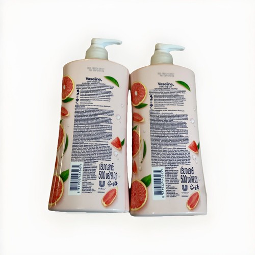 VASELINE Healthy Bright Superfood Freshlock Body Lotion Grapefruit Scent 2x500ml - Picture 2 of 2