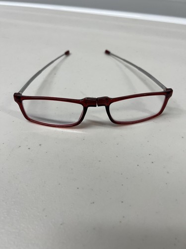 Jorcensey Eyeglasses Telescoping Arms Foldable Travel Red Free Shipping - Picture 11 of 17