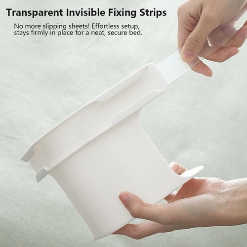 Lock Bed Sheet Holder,Heavy-Duty Sheet Fasteners to Keep Sheets Tight & Secure, - Picture 4 of 6