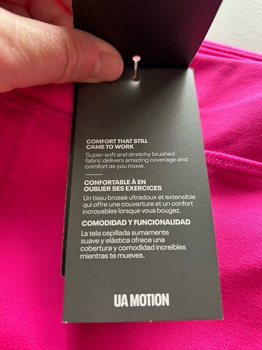 Pantalones cortos Under Armour rosa caliente YXL nuevos con etiquetas - Imagen 3 de 5