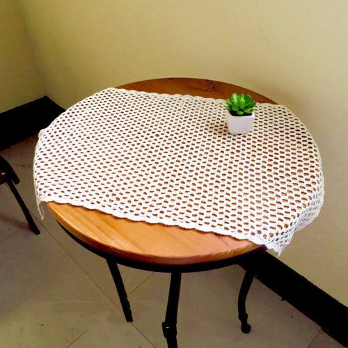 Vintage Handmade Cotton Crochet Lace Table Runner Wedding Party Dining Decor - Picture 22 of 30
