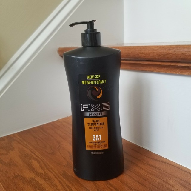 AXE Dark Temptation 3 in 1 Shampoo Conditioner Body Wash Dark Chocolate