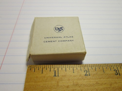 Vtg EMPTY Box L.G. Balfour USS Universal Atlas Cement Co (NO button/pin) - Picture 8 of 11