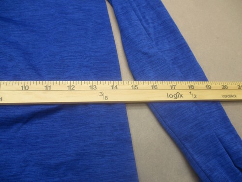 NIKE DRI-FIT Size M Kid Unisex Blue Long Sleeve Running Stretch Athletic Top 672 - Picture 6 of 9