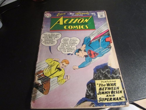 ACTION COMICS #253 2ND APPEARANCE OF SUPERGIRL!!! LOWER GRADE BUT COMPLETE RARE! - Picture 1 of 12