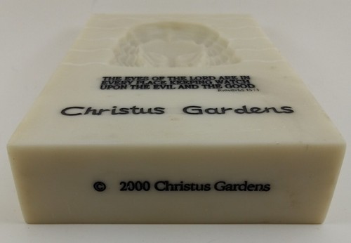 Christus Gardens Souvenir Plaque Gatlinburg TN Eyes of the Lord 7.75x4.75 inches - Picture 3 of 3