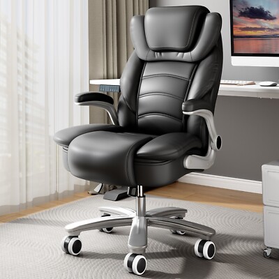 Office Computer Task Desk Chair with Padded Armrests Hig-Back Adjustable 400lbs