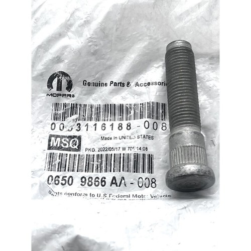 Front & Rear Wheel Hub Stud Mopar 2012-2025 Dodge Ram 2500 3500 6509866AA OEM - Picture 3 of 4