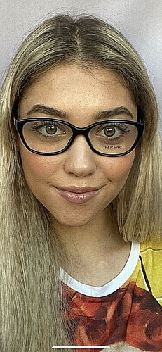 Versace Mod. Marco de gafas para mujer 3189-B GB1 negro 54 mm ojo de gato Italia - Imagen 12 de 12