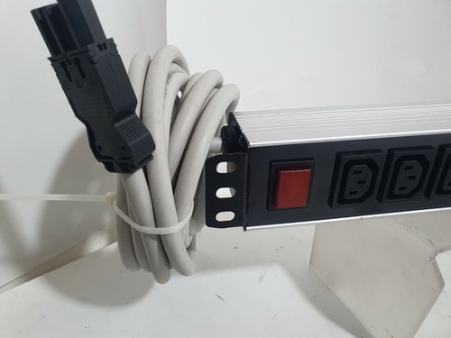 ciabatta striscia alimentazione 12 prese C13 prolunga rack server pc gst1813 - Zdjęcie 4 z 5