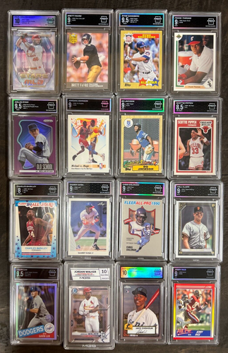 Graded Sports Card Lot of 16 - Michael Jordan Nolan Ryan Jerry Rice - B500