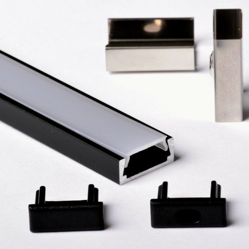 5x 2metri 1506 (10M) 10 metri PROFILO DI ALLUMINIO 15x6mm PER STRISCE LED BARRA - Foto 10 di 22