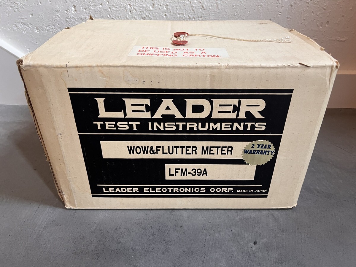 BOXED Leader LFM-39A Wow/Flutter Meter Nice Japan CIB