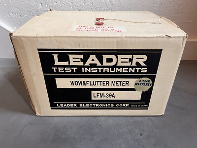 アンプ LFM-39A Wow & Flutter Meter Wow & Flutter Meter LFM-39A Equipment Leader Electronics