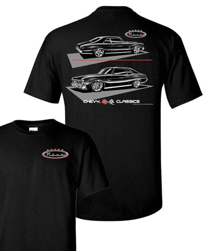 1968-72 Nova Chevrolet Silhouette Herren T-Shirt Lizenziert - Bild 6 von 6