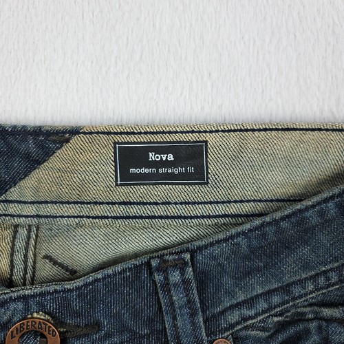 Volcom Nova Jeans Mens 32 Dk Blue Denim Modern Straight Fit Lightweight NWT - Picture 11 of 23