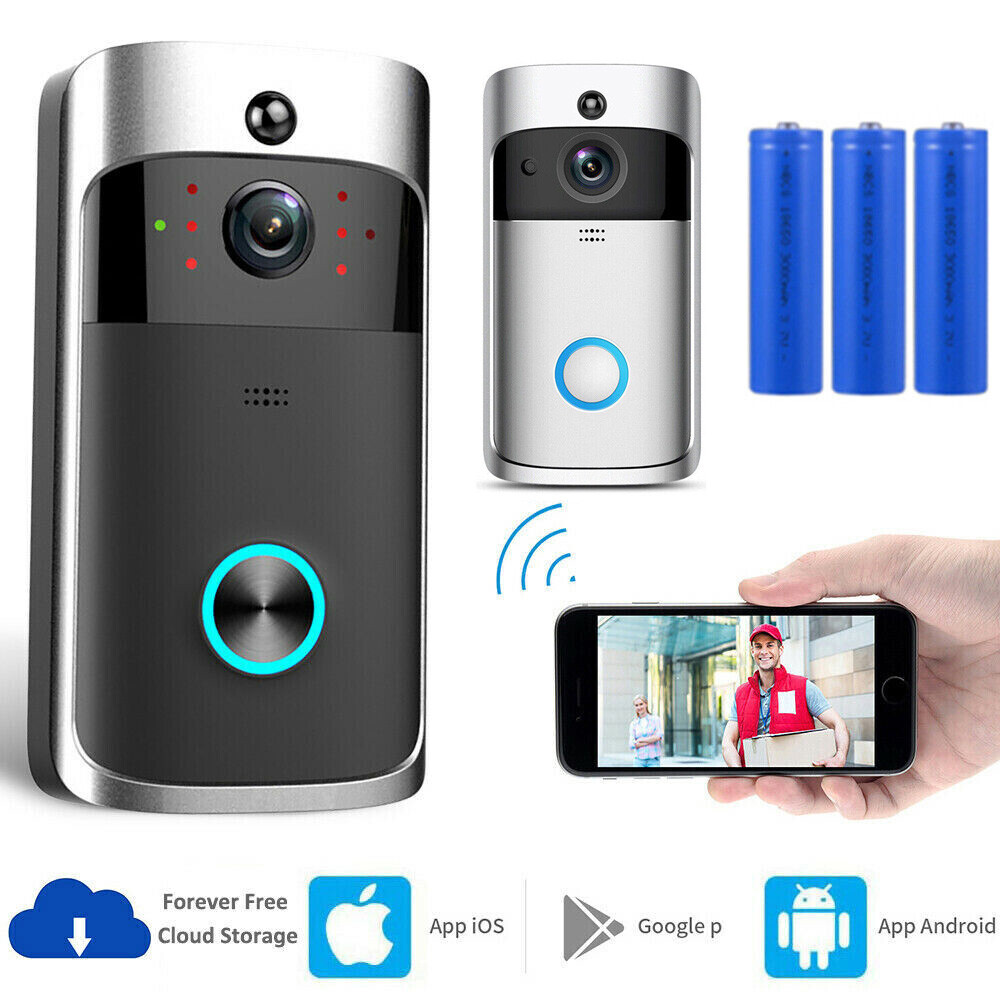 Wireless WiFi Video Doorbell Phone Door Ring Intercom Smart Security Camera➸