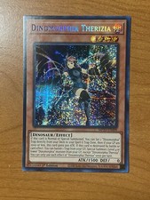 YuGiOh Dinomorphia Therizia MP23-EN009 Prismatic Secret Rare 1st Edition NM