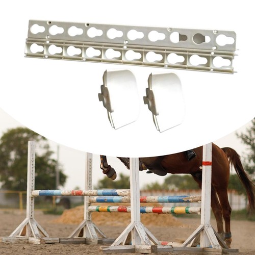 2 Pieces Keyhole Tracks with Jump Cup Decor for Equestrian Sport Competition - Picture 7 of 7