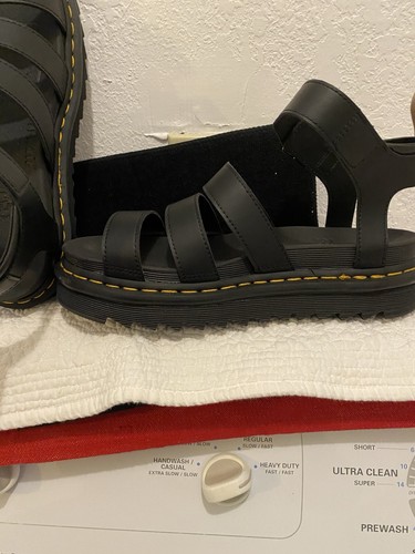 DR MARTENS Women’s Soft Wair “Blair Leather Sandals” Size 9 Black NEW - Picture 8 of 8