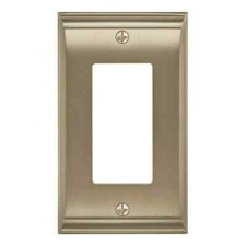 Amerock Gold 1-Gang Decorator/Rocker Wall Plate (4-Pack)