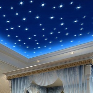 100pcs Luminous Star Wall Stickers Glow In The Dark Decal Modern Image Is Loading 100pcs Luminous Star Wall Stickers Glow In The