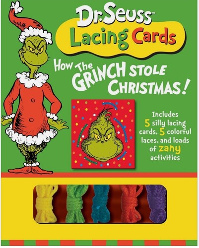 NEU Wählen Sie Dr. Seuss der Grinch Aktivität PUZZLE AUFKLEBER SCHNÜRKARTEN Katze mit Hut - Bild 16 von 35