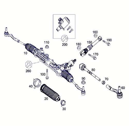 Set of 2 Steering Rack Boots 2034630396 for Mercedes-Benz E350 E500 E550 CLS550 - Picture 3 of 3
