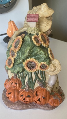PartyLite Scarecrow Family CandleTealight Holder Jack-O-Lanterns Halloween 3-D - Picture 6 of 10