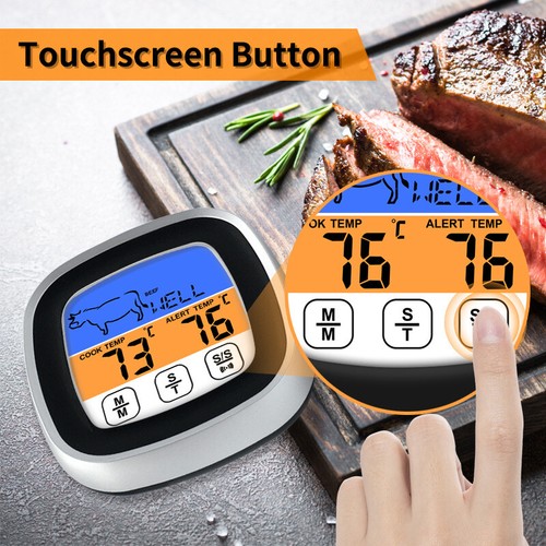 Grillthermometer Digital Bratenthermometer BBQ Smoker Fleischthermometer Fühler# - Bild 9 von 11
