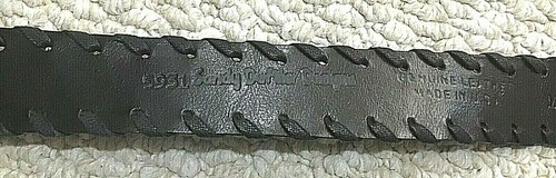 Vintage Women’s SANDY DUFFLER Bold Black Leather Belt (REDUCED) - Picture 2 of 2