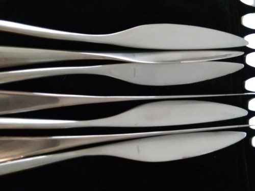 ONEIDA ERBSTÜCK SESTINA 30 TEILE Modernist Satin Edelstahl Gabeln Löffel Messer - Bild 5 von 9