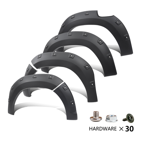 Allargamento passaruota parafango nero opaco per Toyota Hilux Revo 2015-2020 6pz - Foto 11 di 11