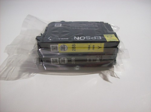 Epson DuraBrite Ultra 288 Ink Lot: 1x BLACK Ink and 1x YELLOW Ink, NEW SEALED - Picture 2 of 6
