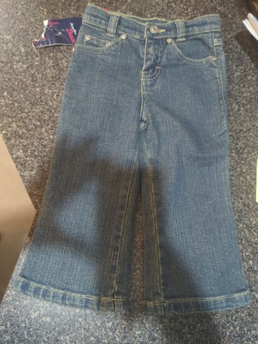 Authentic DISNEY Store Girls PRINCESS Blue Denim JEANS Pants Bottoms Size 2 NWT - Picture 2 of 15
