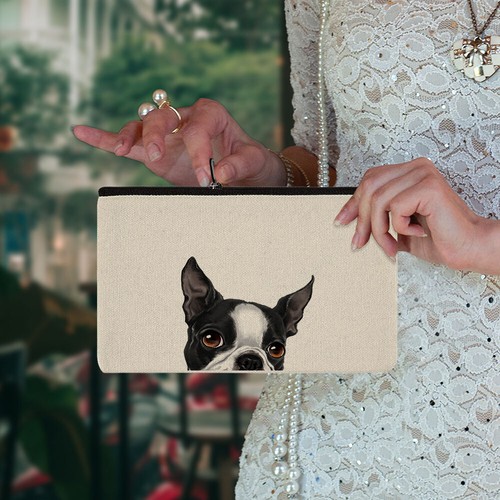 Animal Canvas Cosmetic Makeup Zipper Bag Pouch Pencil Case for Women, Girls - Picture 153 of 237