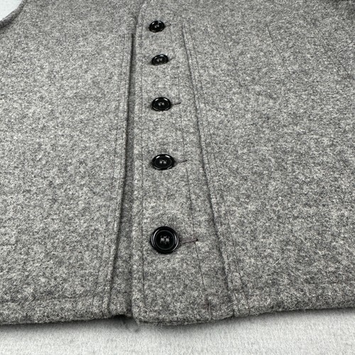 Vintage CC Filson Mackinaw Vest Mens 44 Gray Wool Cowboy Ranchwear Western XL - Picture 4 of 10