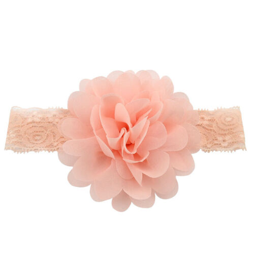 Kids Girl Baby Headband Toddler Lace Flower Hair Band Headband Fashion Accessory - Picture 22 of 24