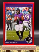2024 Score Football - Lamar Jackson - Red - 19