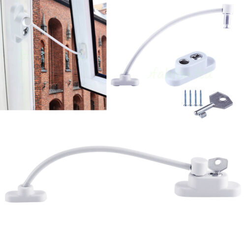 1PCS UPVC Window Restrictor Safety Cable Lock Wire kids Child Security Locks ·-~ - Picture 2 of 12