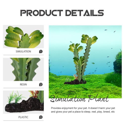 Plantes vertes artificielles terrarium fournitures offres serpent habitat accessoires