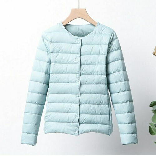 Ultra Thin Down Jacket Women Lightweight Coat Winter Warm Outwear Large Size - Picture 13 of 17