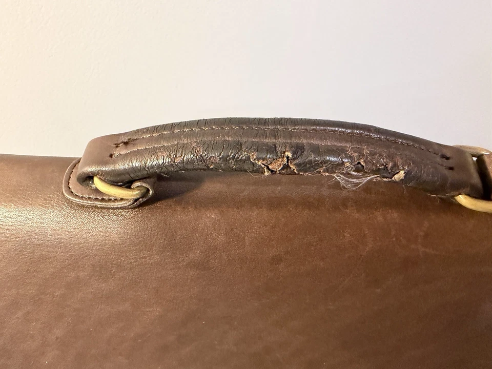 Bolso Project Coach Vintage 5275 Caoba Prescott Cuero Maletín Sin Correa Foto 3 de 4