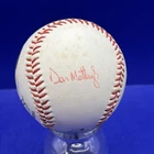 Don Mattingly Signed Baseball Autographed Franklin Photo Ball  COA