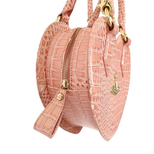 Vivienne Westwood 2Way Hand Tasche Schultertasche Krokodilprägung Rosa Herz - Bild 5 von 14