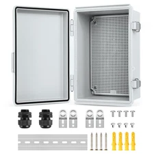 Joisyoya Waterproof Electrical Junction Box, IP67 Plastic Weatherproof Electr...