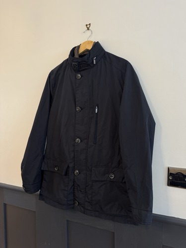 ABRIGO CHAQUETA CUELLO EMBUDO DISEÑADOR INTELIGENTE MASSIMO DUTTI DOBLE CAPA - GRANDE / 40 - Imagen 16 de 24