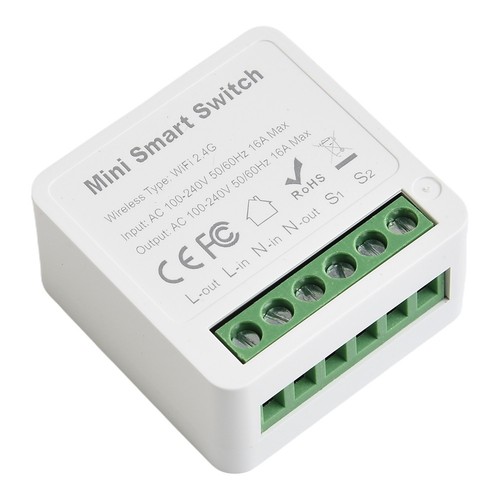 Smart WiFi Switch Switch Smart WiFi Switch White WiFi Module 16A Household Items - Photo 3/12
