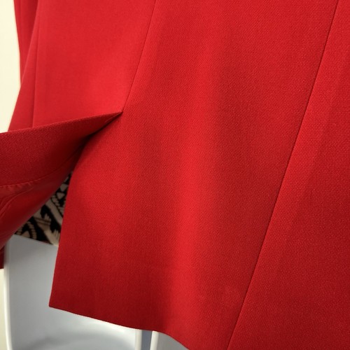 Calvin Klein Polyester Stretch Pant Suit Top 10 Black Red 3PC Career Business - Picture 6 of 10